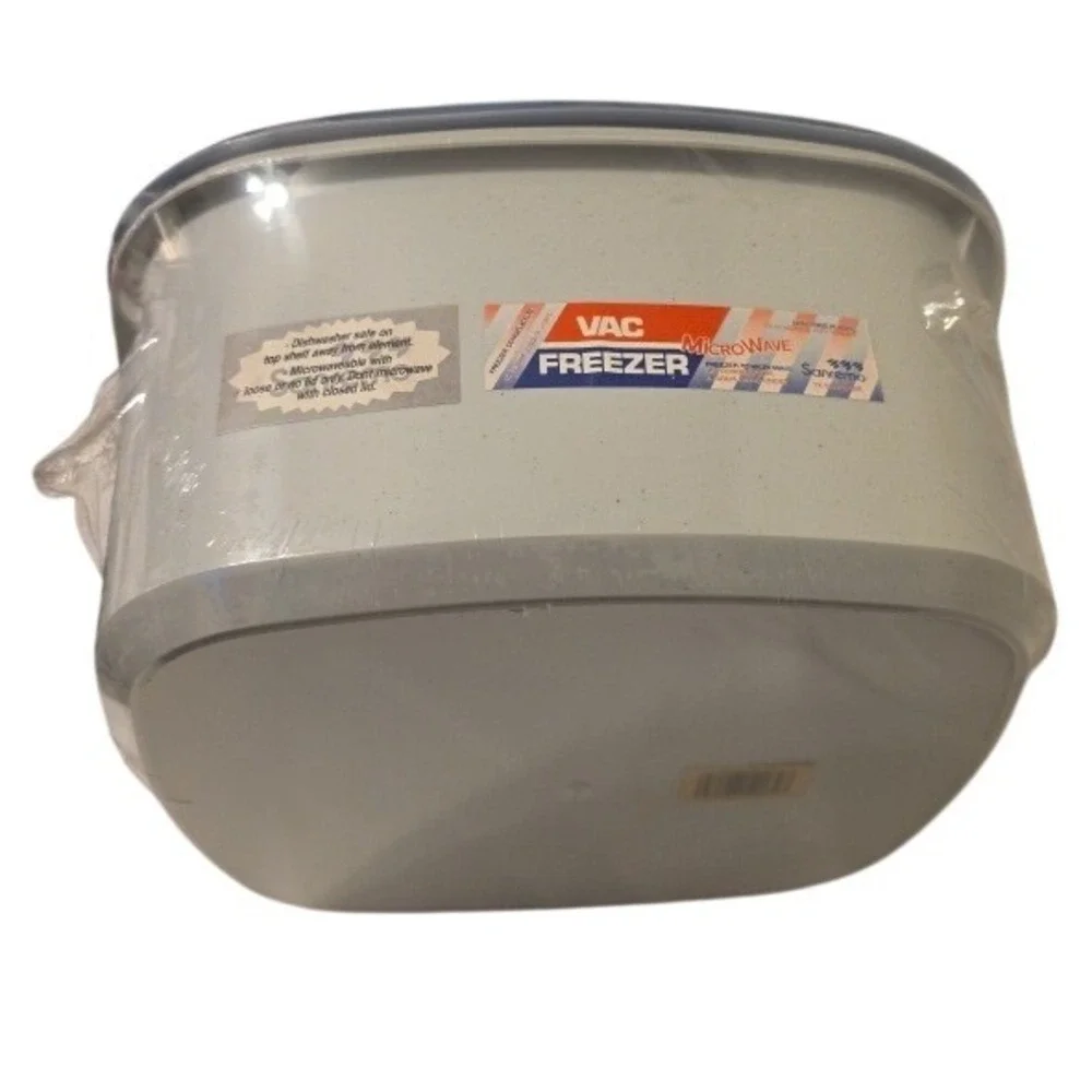 Sanremo Vac Freezer Microwave Food Storage Containers Gry Ref 520 Made in Brazil